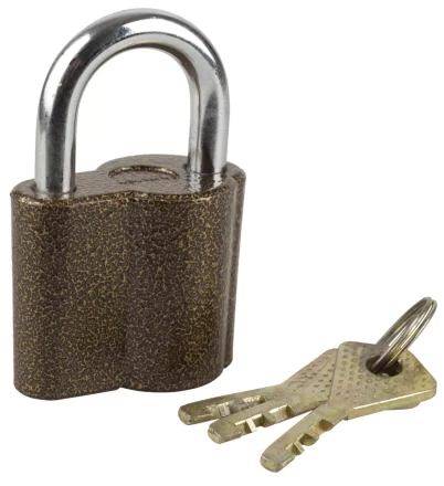 Замок ЗУБР &quot;МАСТЕР&quot; навесной, компактный корпус, дисковый механизм секрета, ключ 7 &quot;пинов, 48х41мм 3720-26_z01 купить в Муравленко