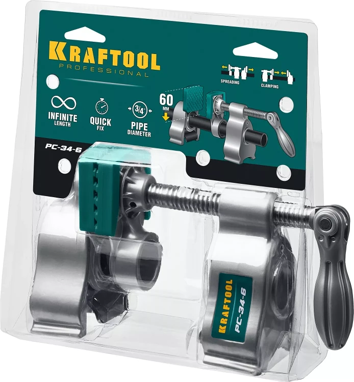 Струбцина KRAFTOOL PC-34-xx трубная 32301-1 купить в Муравленко
