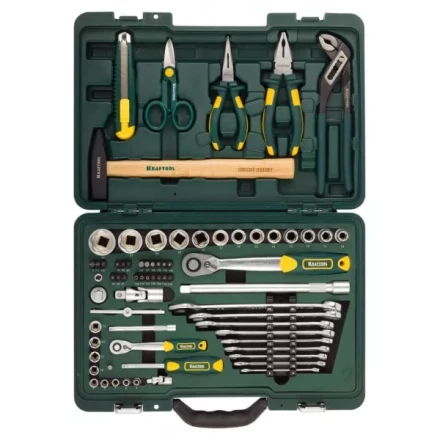 Набор KRAFTOOL &quot;INDUSTRIE&quot; Слесарно-монтажный инструмент, 70 предметов 27977-H70 купить в Муравленко