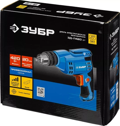 Дрель реверсивная ЗД-П420 ЭР серия ПРОФЕССИОНАЛ купить в Муравленко