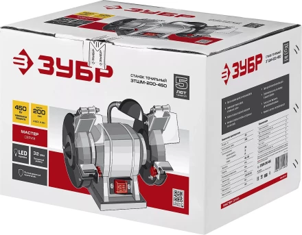 Станок точильный увеличенная мощность + лампа подсветки ЗТШМ-200-450 серия МАСТЕР купить в Муравленко