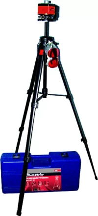 Уровень лазерный 100 мм штатив 1300 мм крутящ. голова ротац. набор в пласт.кейсе  MATRIX MASTER 35031 купить в Муравленко