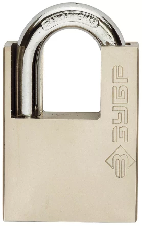 Замок навесной ЗУБР &quot;серия 223&quot; с защитой дужки, 50мм 4-37223-50 купить в Муравленко