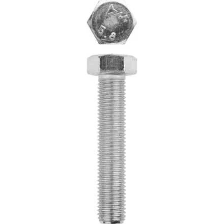Болт ЗУБР &quot;МАСТЕР&quot; с шестигранной головкой, ГОСТ 7798-70, класс прочности 5.8, оцинкованный, M16x70мм, 5кг 303080-16-070 купить в Муравленко