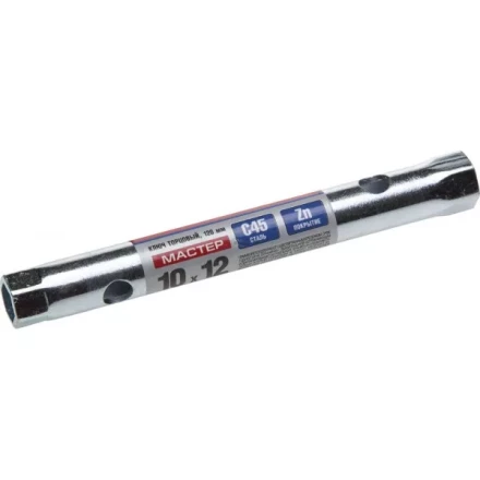 Ключ торцовый ЗУБР &quot;МАСТЕР&quot;, трубчатый двухсторонний, прямой, 10х12мм 27162-10-12 купить в Муравленко