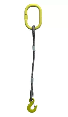 Строп канатный одноветвевой 1СК 0.75 т L=6 м с кч din 0.75 т опрессовка купить в Муравленко