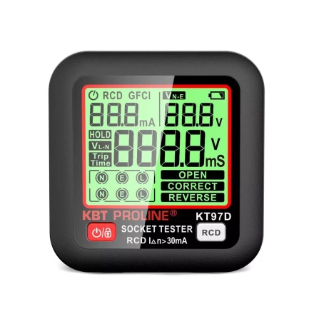 Тестер розеток и УЗО КВТ КТ 97D (91921) купить в Муравленко