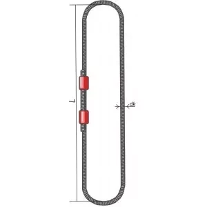 Строп канатный кольцевой СКК 32 т L=5 м  канат 42 опрессовка купить в Муравленко