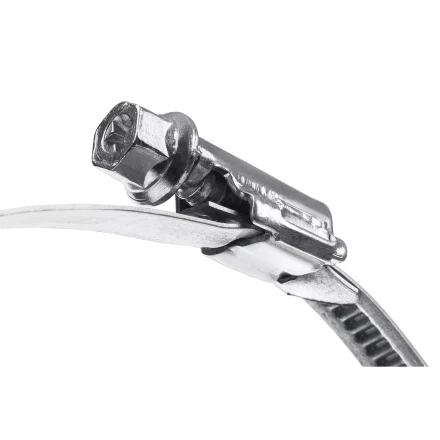 ЗУБР Х-9Н, 12 - 22 мм, накатная лента 9 мм, цинк, 50 шт, червячный хомут (37807-22) купить в Муравленко