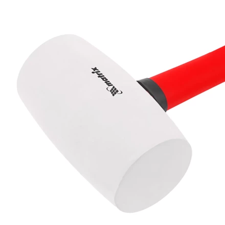 Киянка резиновая, 910 г, белая резина, фибергласовая рукоятка// Matrix 11198 купить в Муравленко