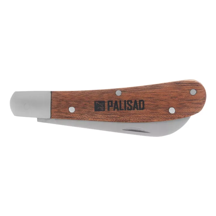 Нож садовый складной Palisad, прямое лезвие, 173 мм, деревянная рукоятка, 790038 купить в Муравленко