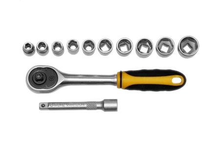 Набор головок 1/4 12 предметов Энкор 20774 купить в Муравленко