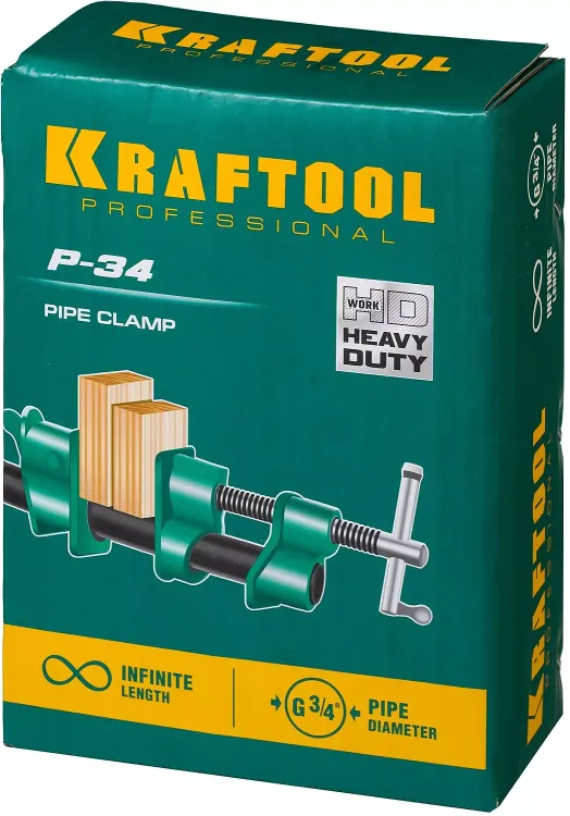 Струбцина KRAFTOOL P-34 трубная 32302-1 купить в Муравленко