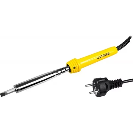 Паяльник STAYER &quot;MASTER&quot; с пластмассовой рукояткой и долговечным жалом, 100 Вт, клин 55305-100 купить в Муравленко