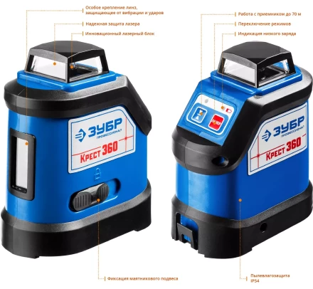 Нивелиры лазерные Крест-360 двухлучевой 360 серия ПРОФЕССИОНАЛ купить в Муравленко