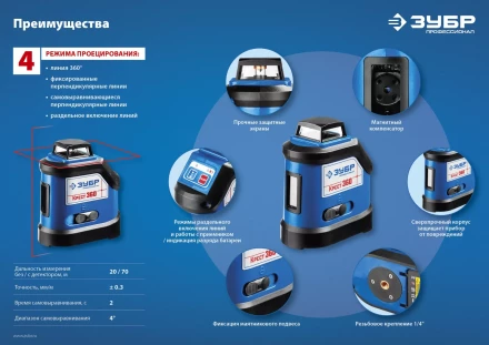 Нивелиры лазерные Крест-360 двухлучевой 360 серия ПРОФЕССИОНАЛ купить в Муравленко