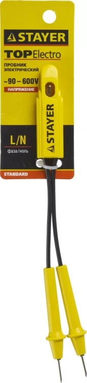 Пробник STAYER "STANDARD", 90-600 В, 170мм 2575-17 купить в Муравленко
