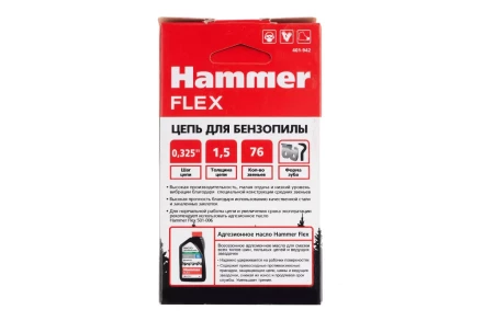 Цепь пильная HAMMER 0,325&#039;&#039;-1,5мм-76зв купить в Муравленко