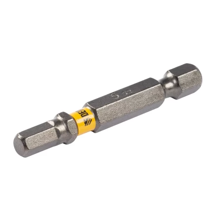 Бита HEX 5х50, сталь S2, шестигранный профиль, 10 шт. Е 6,3 Denzel 11663 купить в Муравленко