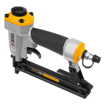 Степлер пневматический Denzel  PS8016 для прямоугольных скоб 21GA от 6 до 16 мм 57400 купить в Муравленко