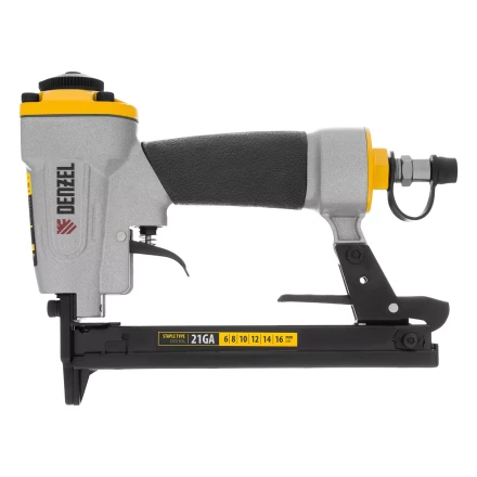 Степлер пневматический Denzel  PS8016 для прямоугольных скоб 21GA от 6 до 16 мм 57400 купить в Муравленко