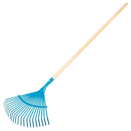 Грабли веерные стальные Palisad, 430 х 1550 мм, 22 плоских зуба, лакированный черенок, Luxe, 617885 купить в Муравленко