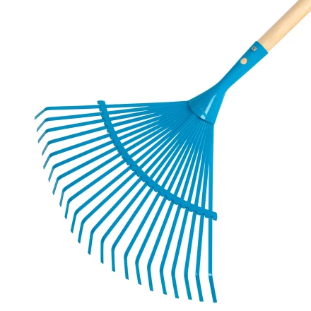 Грабли веерные стальные Palisad, 430 х 1550 мм, 22 плоских зуба, лакированный черенок, Luxe, 617885 купить в Муравленко