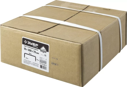 Скоба строительная кованая ЗУБР &quot;МАСТЕР&quot;, 10х300х70 мм, 75 шт 311175-300-70 купить в Муравленко