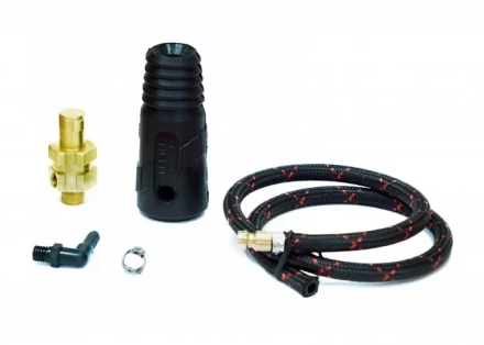 Разъем силовой TIG 50 M12х1 шланг L=0,6метра  быстроразъем Aurora купить в Муравленко