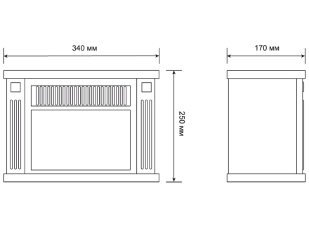 Электрокамин-камин электрический мини ELECTROLUX EFP/M-5012B черный купить в Муравленко