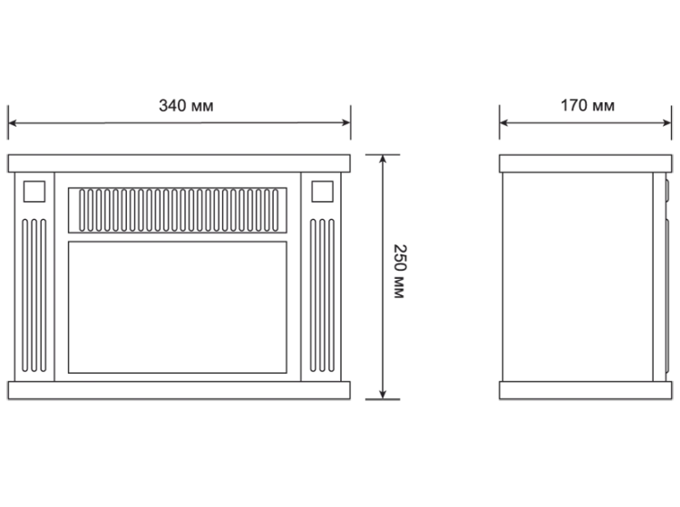 Электрокамин-камин электрический мини ELECTROLUX EFP/M-5012B черный купить в Муравленко