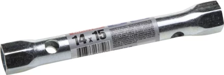 Ключ торцовый ЗУБР &quot;МАСТЕР&quot;, трубчатый двухсторонний, прямой, 14х15мм 27162-14-15 купить в Муравленко
