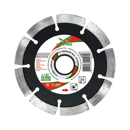 Диск алмазный по бетону 1A1RSS GROOVER MD-STARS 125*6.0*10*9T*22,23 mm купить в Муравленко
