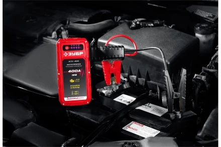 ЗУБР АПУ-400, 12 В, макс. 400 А, аккумуляторное пусковое устройство (59322) купить в Муравленко