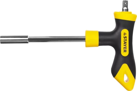 Набор STAYER &quot;MASTER&quot; &quot;HERCULES&quot;: Отвертка реверсивная, Т-образная отвертка-битодержатель, адаптер для торц голов, 43 предм 25084-H43 купить в Муравленко