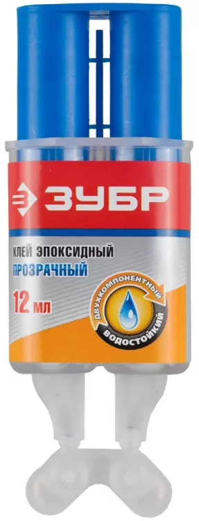 Клей ЗУБР эпоксидный, в двойном шприце, на блистере, 12 мл 41954 купить в Муравленко