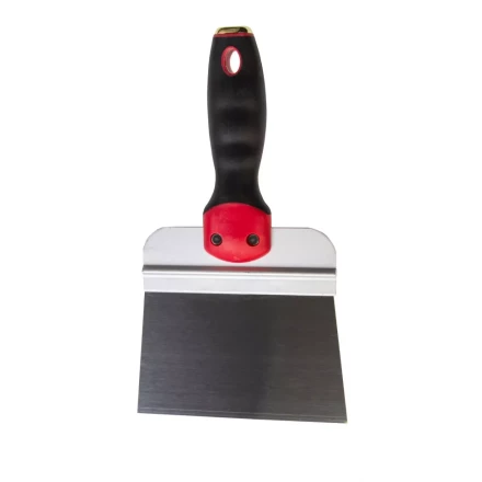 Шпатель фасадный из нержавеющей стали Matrix, 150 мм, двухкомпонентная ручка, широкое полотно, 85509 купить в Муравленко