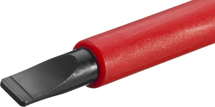 Отвертка KRAFTOOL, высоковольтная, Cr-Mo-V стержень, двухкомпонент. маслобензостойкая рукоятка, SL, 8,0х175мм 250083-8.0-175 купить в Муравленко