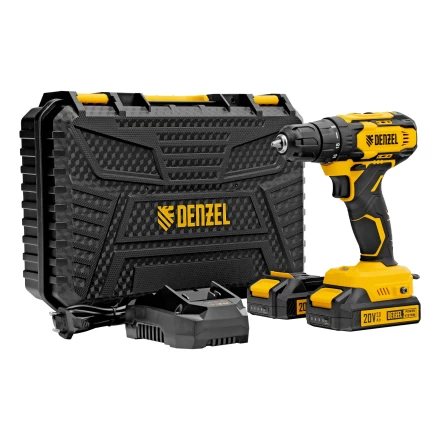 Дрель-шуруповерт аккумуляторная CDQ-20, Li-Ion, 20 В// Denzel 26118 купить в Муравленко