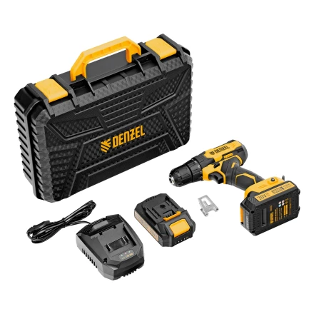 Дрель-шуруповерт аккумуляторная CDQ-20, Li-Ion, 20 В// Denzel 26118 купить в Муравленко