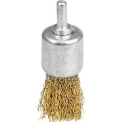 STAYER "PROFESSIONAL". Щетка кистевая для дрели, витая стальная проволока 0,3мм, 24мм 35113-24