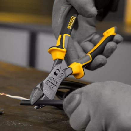 Бокорезы 215 мм Denzel 17786, усиленные, трехкомпонентные рукоятки купить в Муравленко