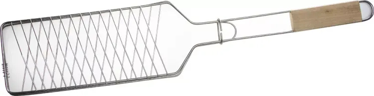 Решетка-гриль GRINDA "BARBECUE" для рыбы, одинарная, нержавеющая сталь, 620х120мм 424731 купить в Муравленко
