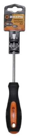 Отвёртка шлицевая SL5 100 мм Вихрь купить в Муравленко