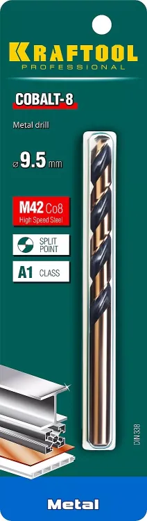 Сверла по металлу HSS-Co 29656-9.5 купить в Муравленко