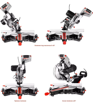 Пила торцовочная с ременной передачей ЗПТ-255-1800 ПЛР серия МАСТЕР купить в Муравленко