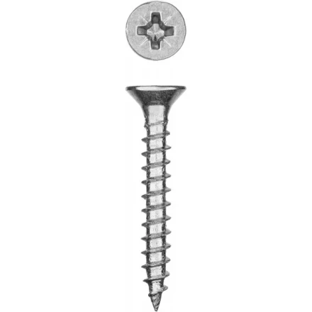 Саморезы СУ-Б универсальные, 30 x 5.0 мм, 6 000 шт, белый цинк, ЗУБР 300370-50-030 купить в Муравленко