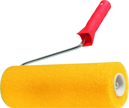 Валик &quot;СТРУКТУРНЫЙ&quot; поролоновый с ручкой &quot;гладкий&quot; 230 мм D - 80 мм  MATRIX 80220 купить в Муравленко