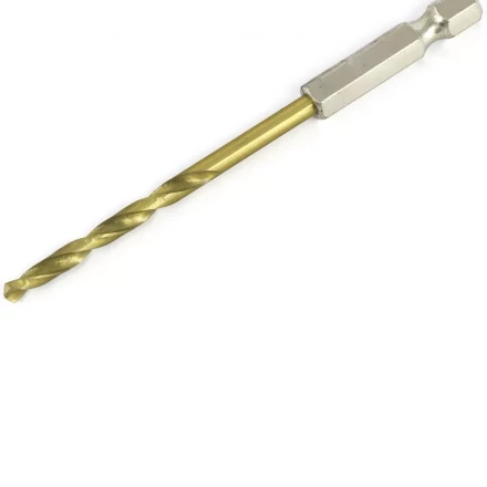 Сверло по металлу 3,8 мм HSS нитридтитановое покрытие шестигранный хвостовик Matrix 717382 купить в Муравленко