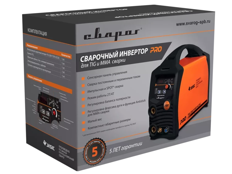 Сварочный инвертор Сварог PRO TIG 200 P DSP AC/DC (E201) купить в Муравленко